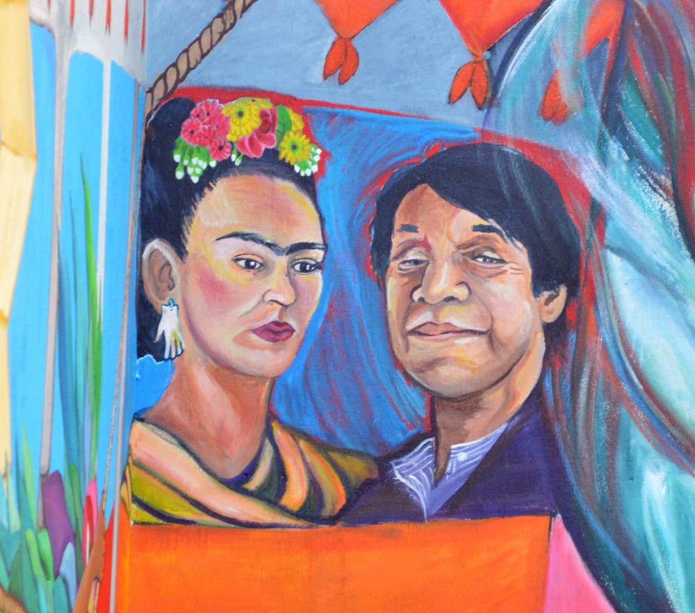 Mural with Frida Kahlo