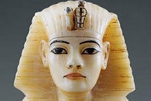 Carving of an Egyptian pharaoh