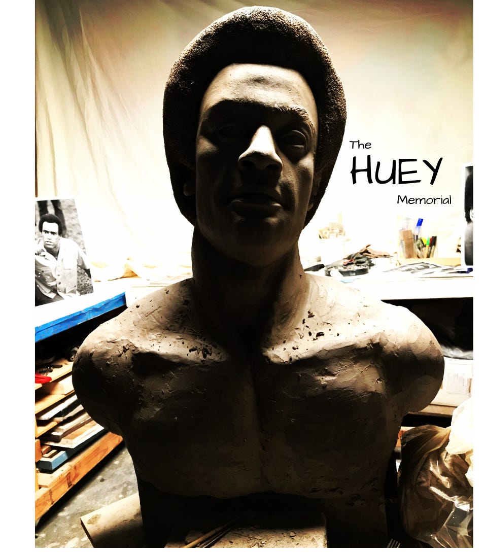 bust of Huey P. Newton