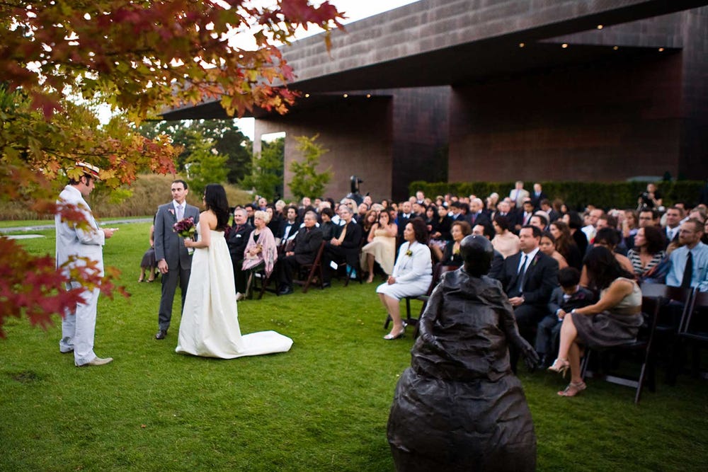 Wedding ceremony at the de Young