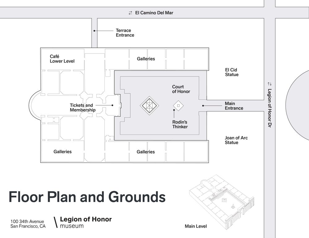 Legion of Honor floor plan