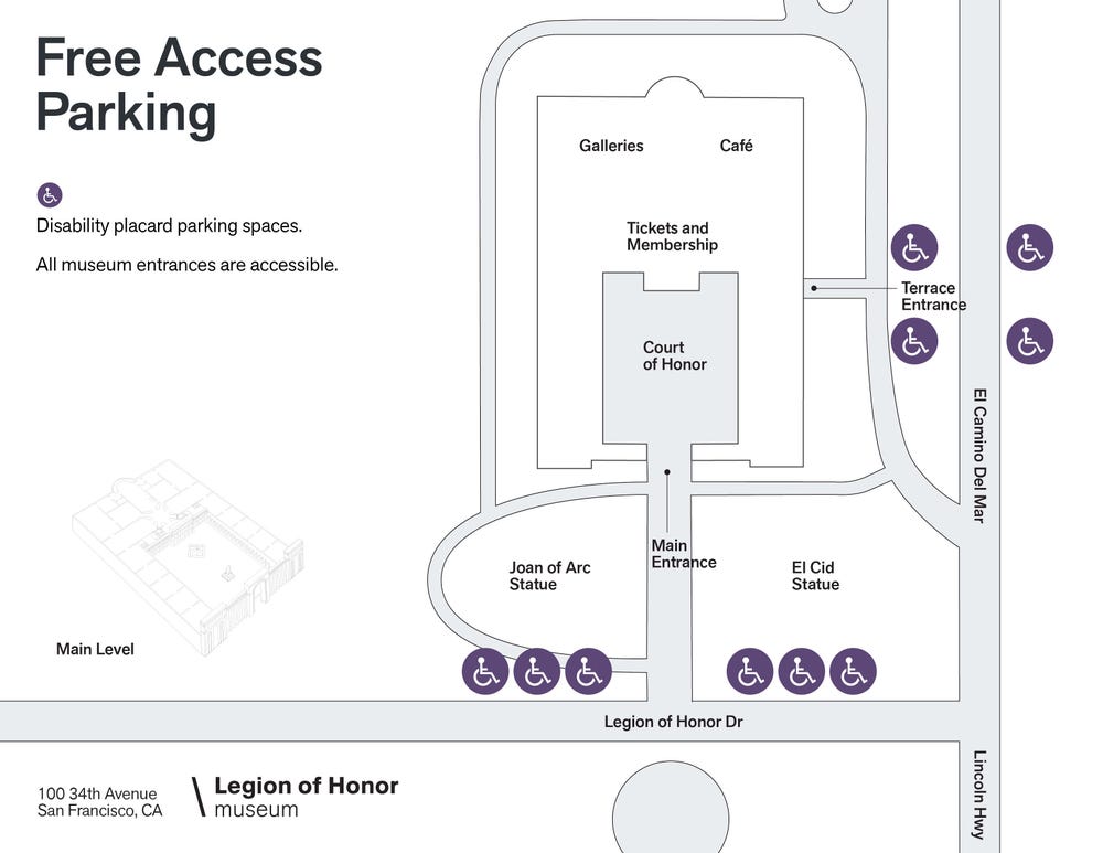 Legion of Honor access parking