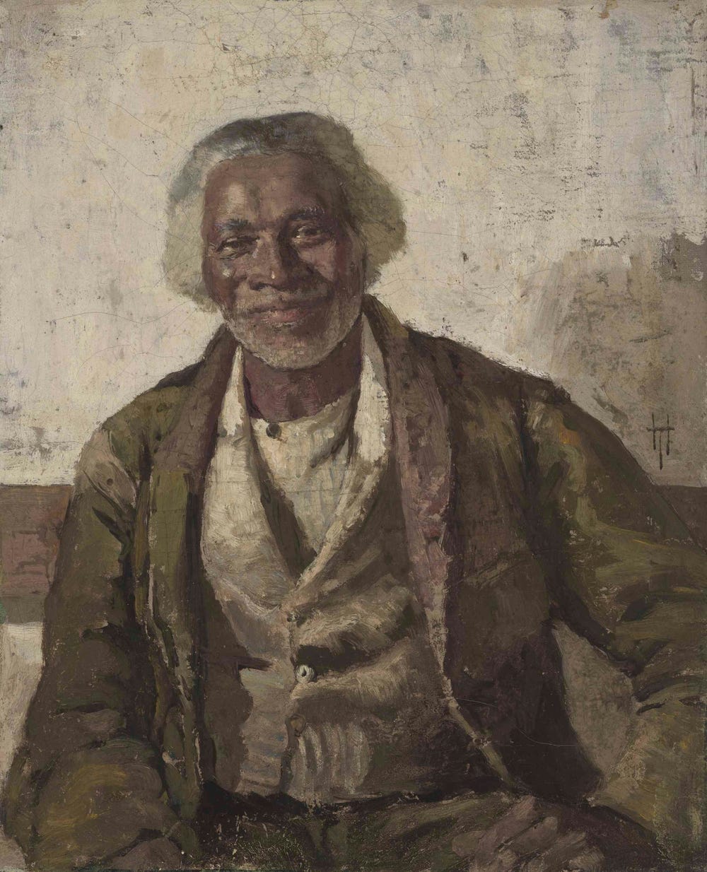 Portrait of African American friend and neighbor of the artist