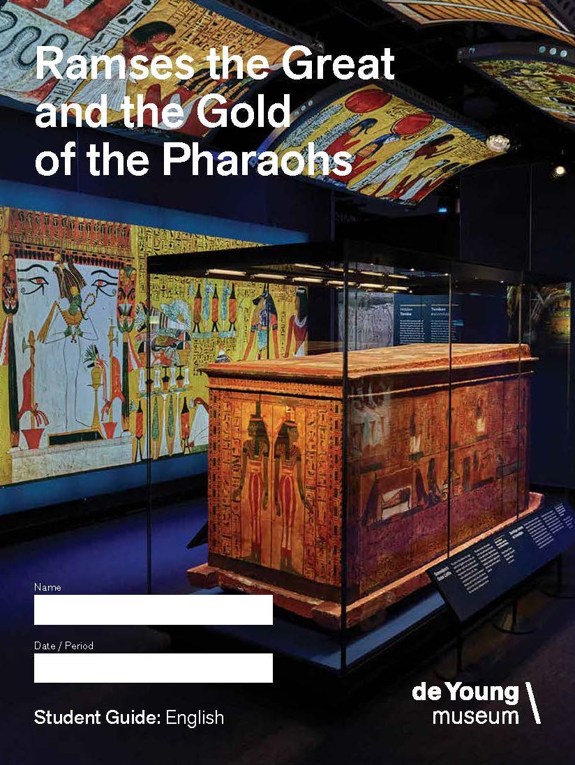Cover of Ramses exhibition student discovery guide