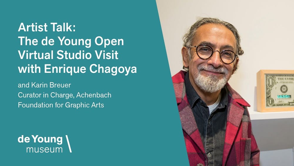 Enrique Chagoya artist talk presentation introductory slide