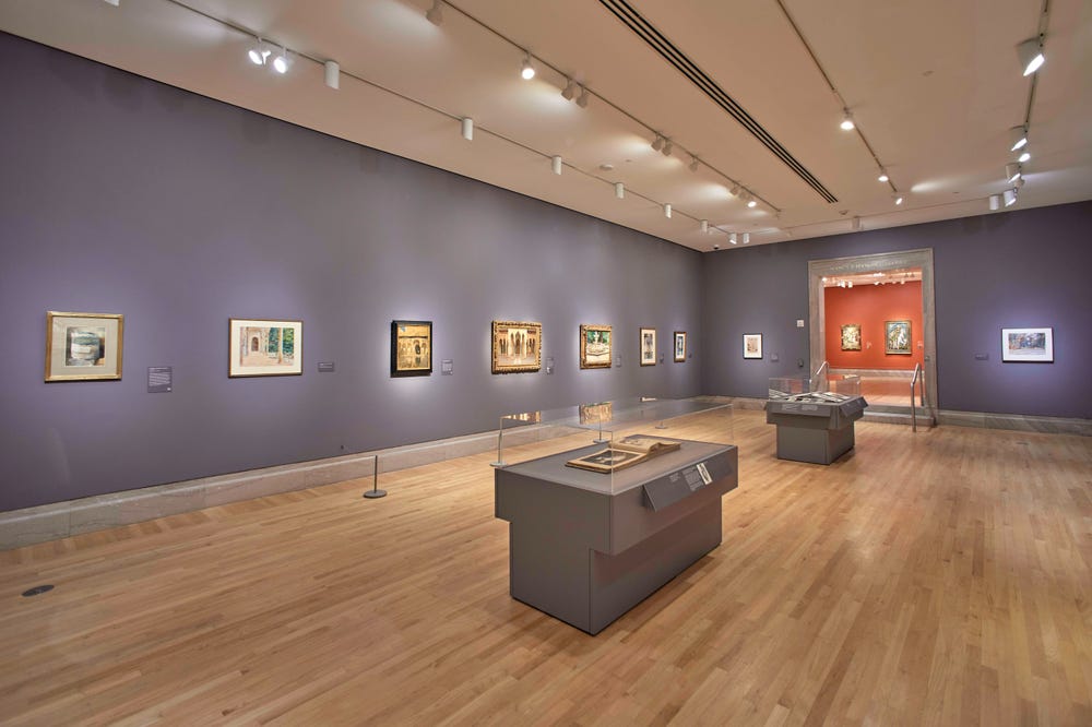 Installation view of Sargent and Spain at the Legion of Honor