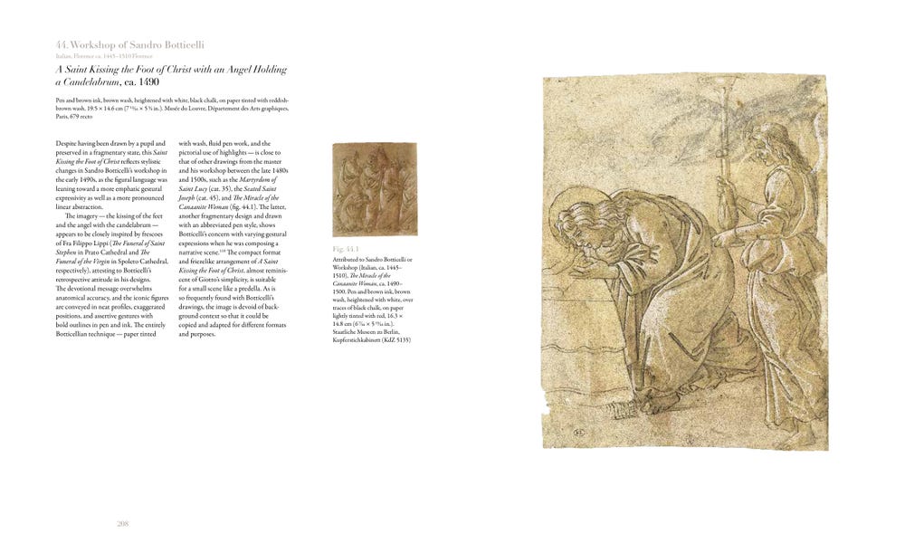 Botticelli Drawings publication interior page