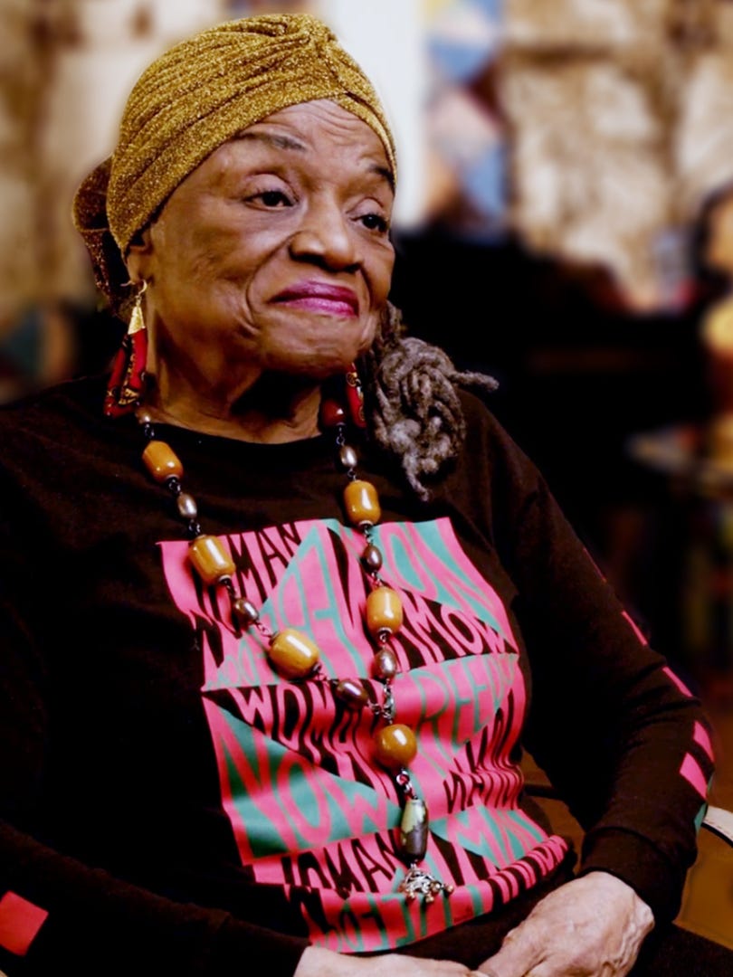Faith Ringgold during an interview