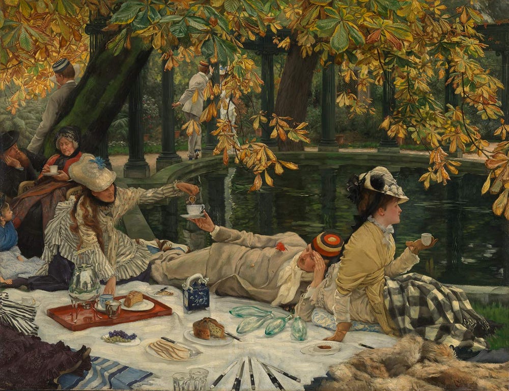 People having a picnic