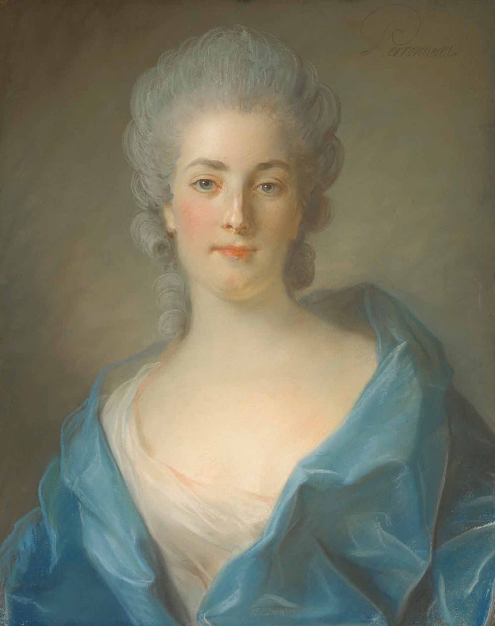 portrait of a woman in a teal dress