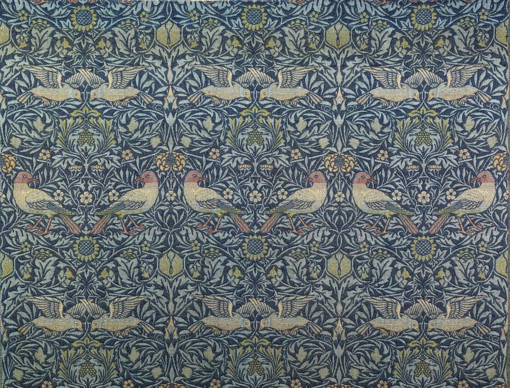 textile with bird pattern