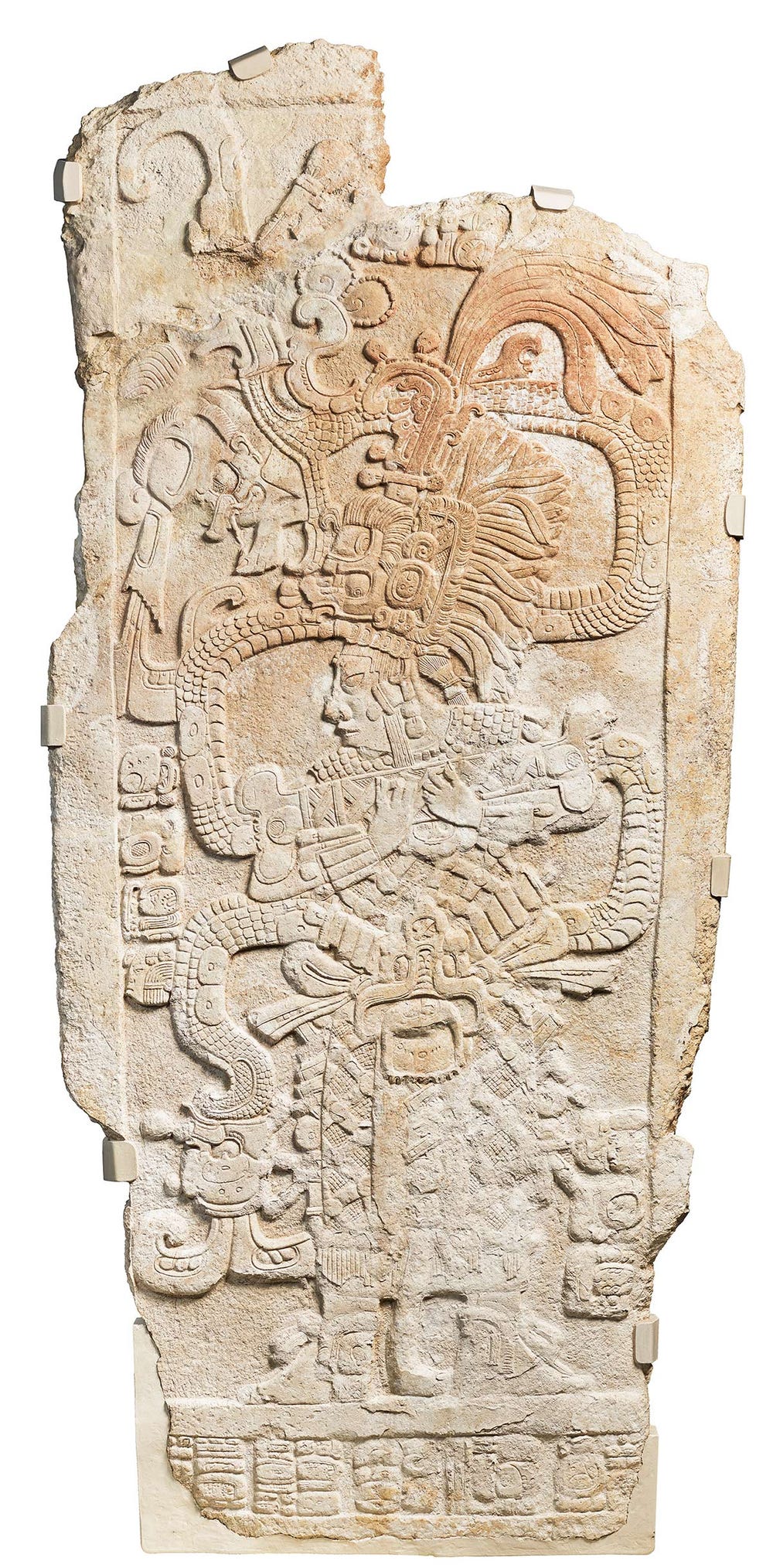 carved limestone stela