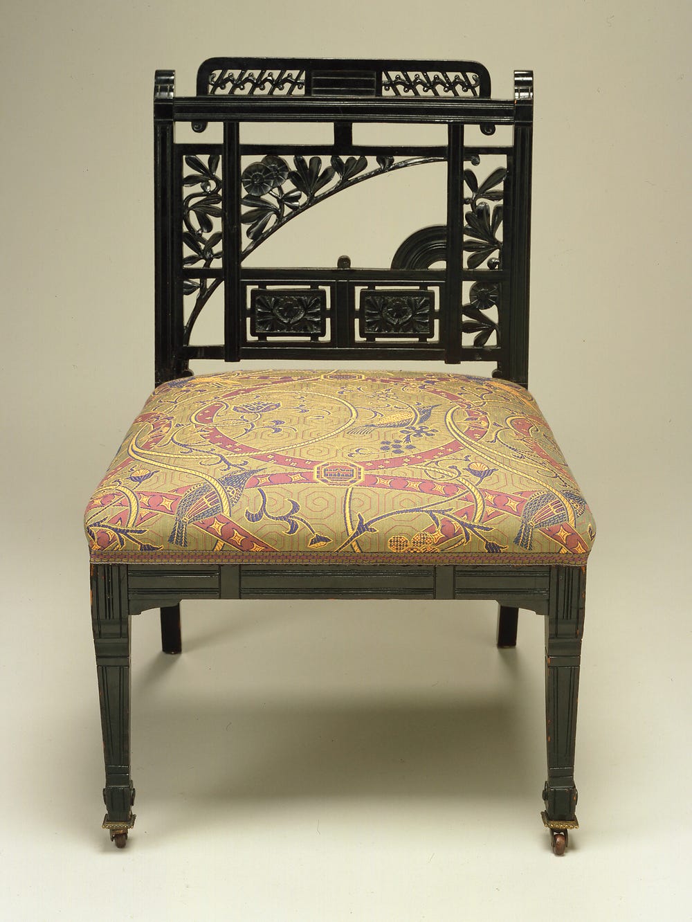 chair with intricate back