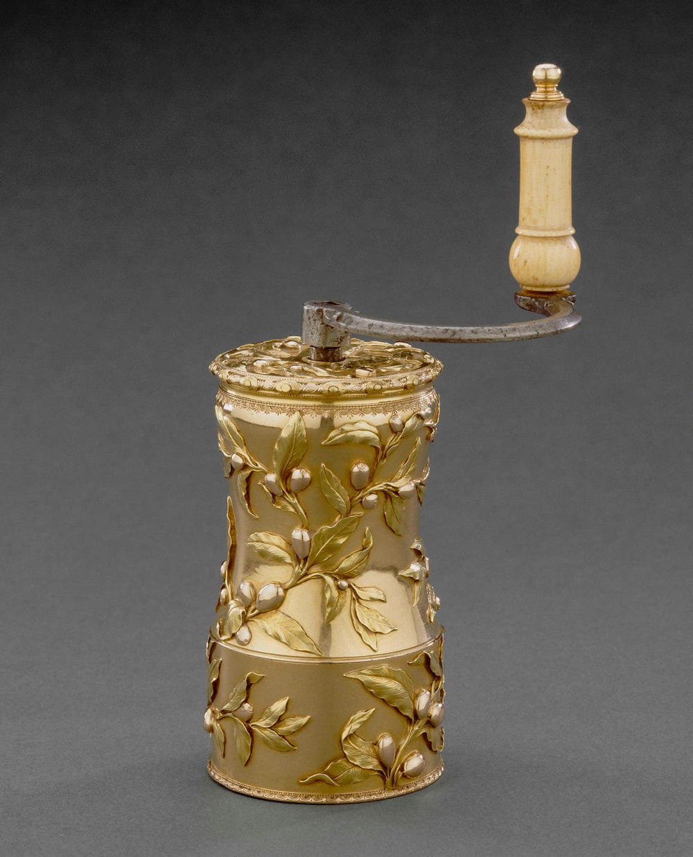 gold coffee grinder