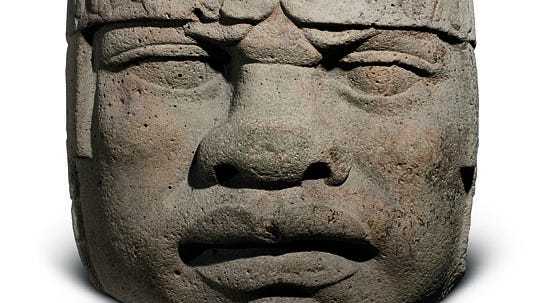 Sculpture of large head