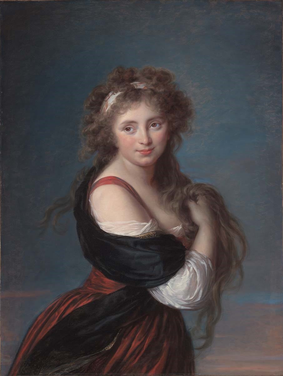 portrait of a young woman with brown hair