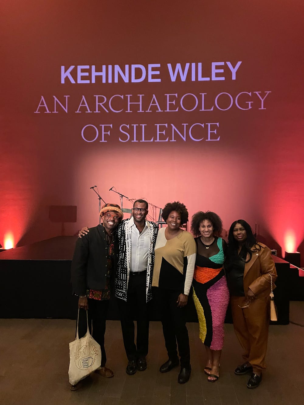 Kehinde Wiley interpretation partners in the Kehinde Wiley exhibition