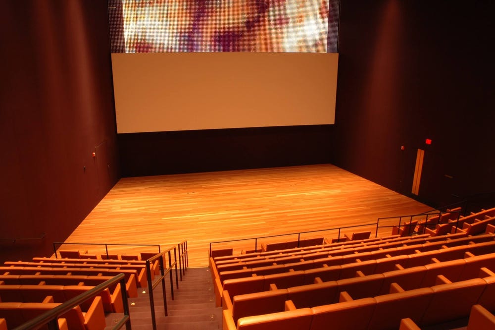 Koret Auditorium at the de Young during a corporate event