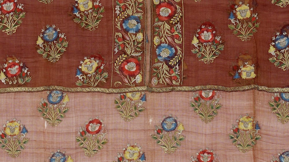 embroidered textile
