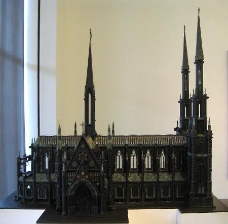 sculpture of a cathedral