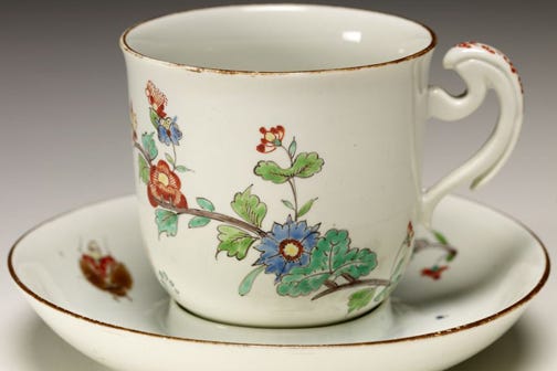 Porcelain cup in the Fine Arts Museums ceramics collection